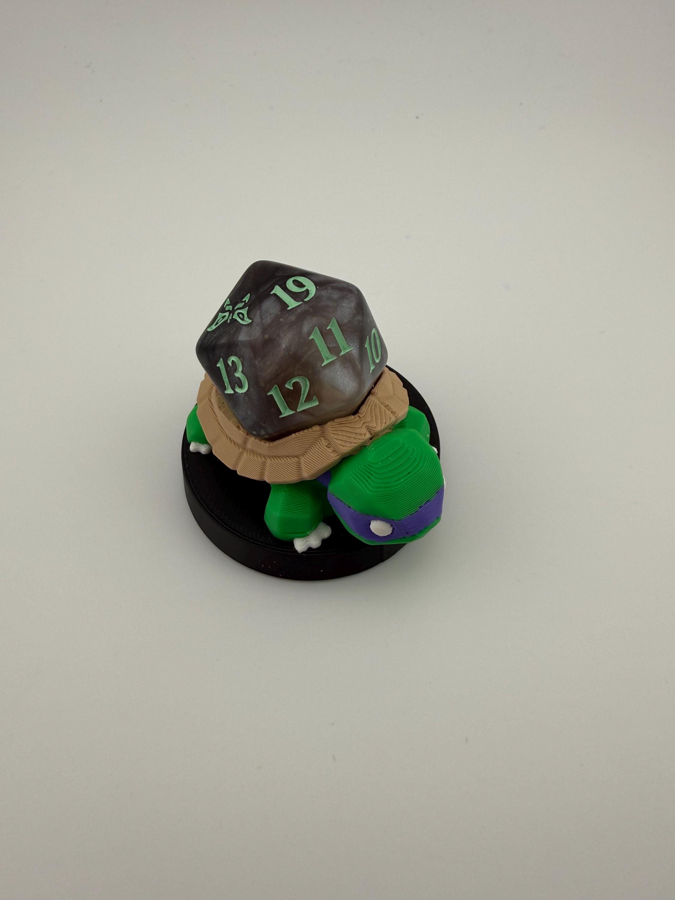Turtle Shell Fantasy Token 3D Printed Turtle Ninja Token Dice and Display Holder - MTG Commander ...