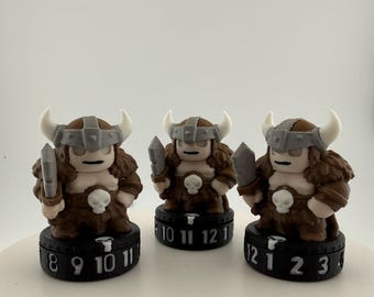 Warrior Token Counter Tracker — 1–12 Dial Base