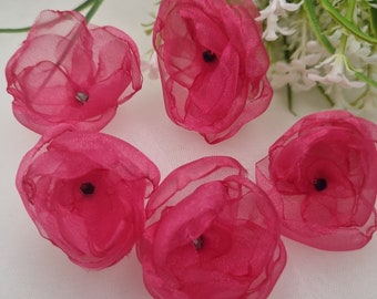 Fabric Flowers, Pink Flower