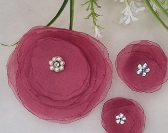 Fabric Flowers, Pink Flower