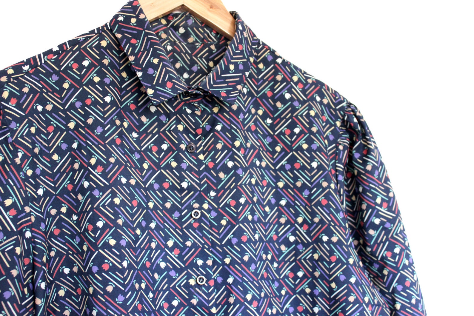 Tulip Clothing Hadley Womens Blouse in White & Harvest Floral