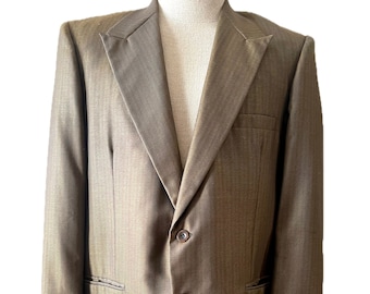 Vintage 1950's Ventura Clothes sharkskin suit jacket blazer 42
