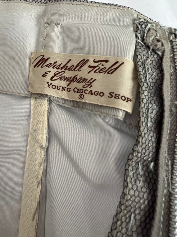 Vintage 1950's strapless tulle Marshall Field bla… - image 7