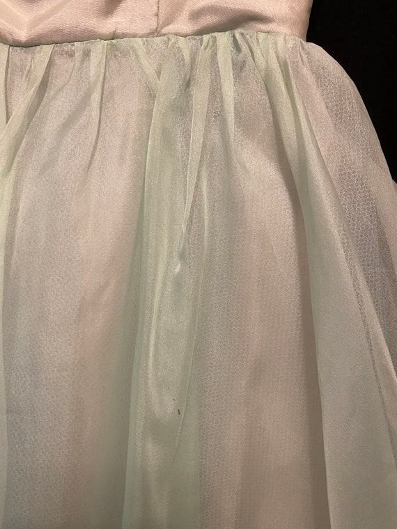 Vintage 1950's formal tulle prom dress S - image 7