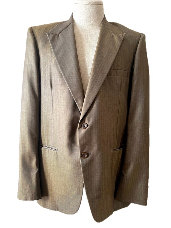 Vintage 1950's Ventura Clothes sharkskin suit jacket blazer 42