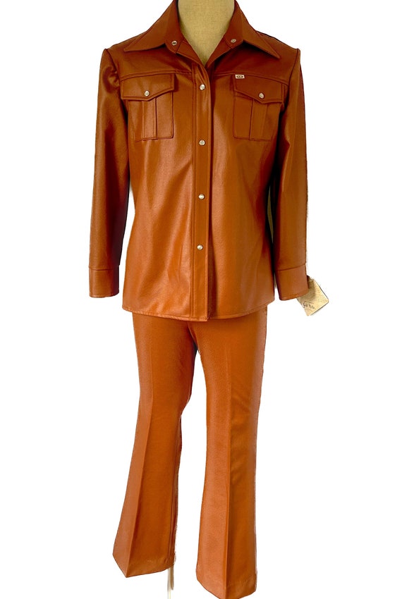 Vintage 1970's Trego's Westwear western pleather … - image 1