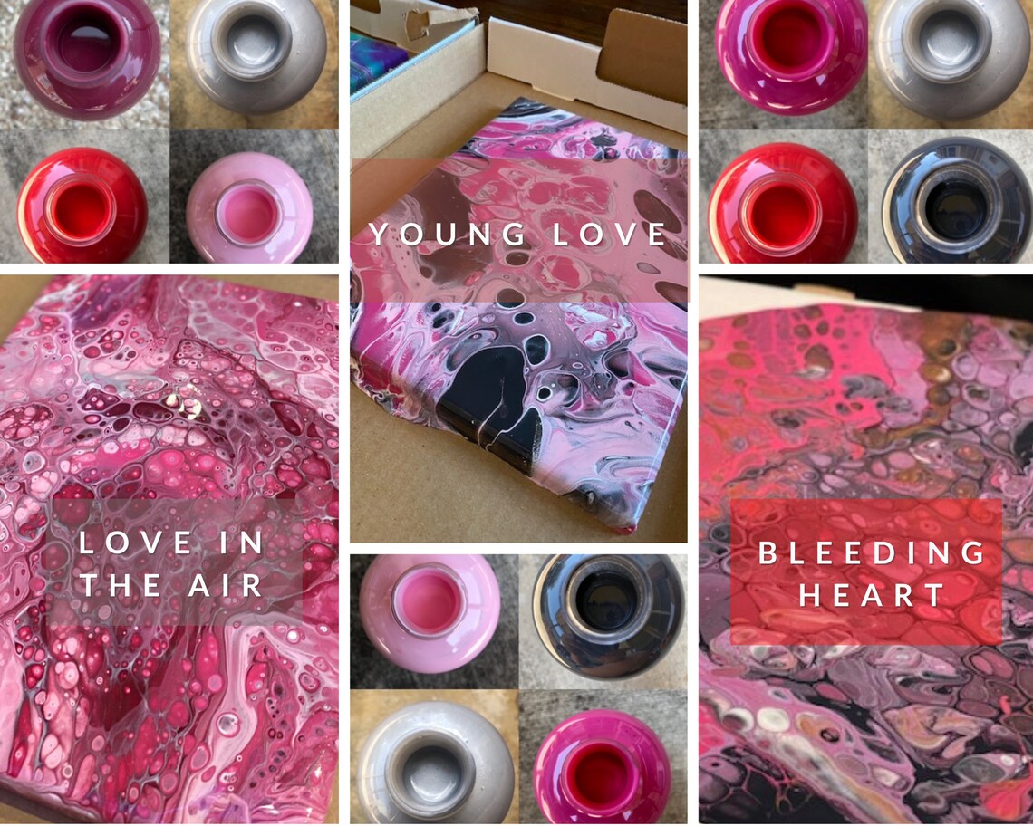 Acrylic Pouring Painting Kit Strainer Pour Etsy