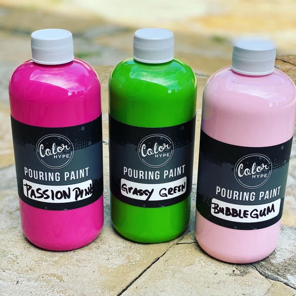 Pouring Acrylic Paint - Paint Bottle Bundles (5 Bottles per bundle)