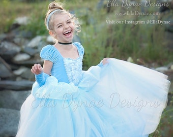 Cinderella Costume Classic Princess Gown Tutu Dress