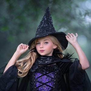 READY_TO_SHIP Sequined Witch Hat - Handmade to Size