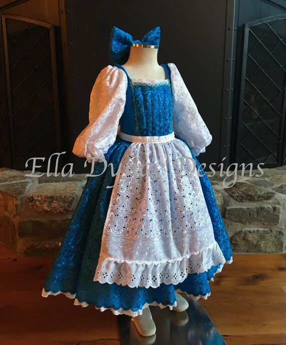 ADD RUSH FOR HALLOWEEN DELIVERY Belle Provincial Blue Dress Disney Inspired From Beauty and the Beast Etsy Canada