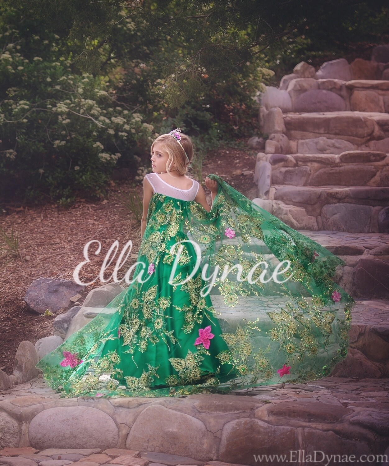 Vestido de primavera elsa verde de fiebre congelada | Etsy México