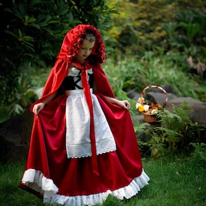 Kids red riding hood costume hot sale