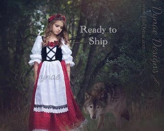 READY_TO_SHIP Size 6 Dress Little Red Riding Hood Costume