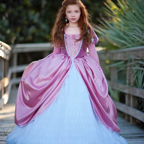 pink and white princess dress