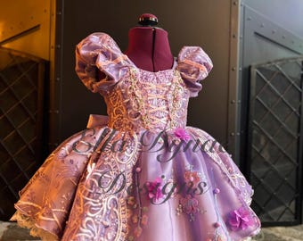 Rapunzel Play-Friendly Couture Dress