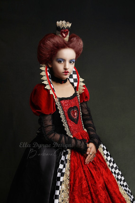 READY_TO_SHIP Size 5 & 6 Queen of Hearts Costume From Alice in Wonderland 