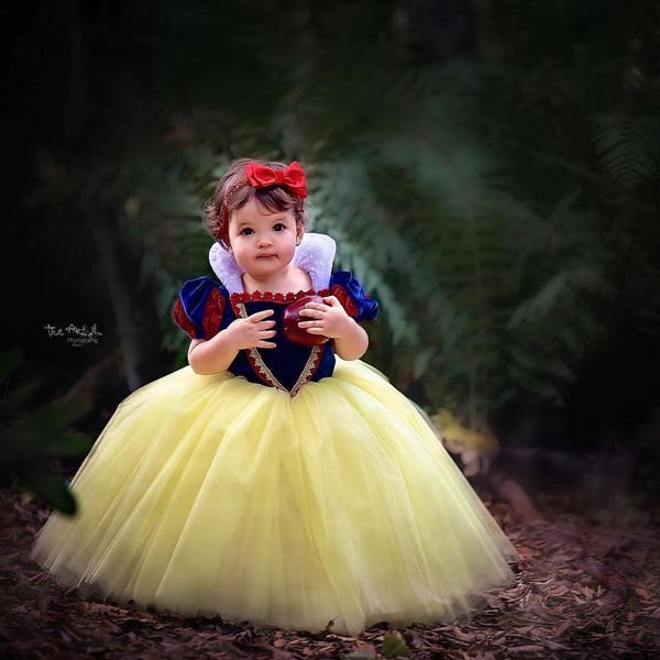 Snow White Costume Princess Gown Tutu Dress