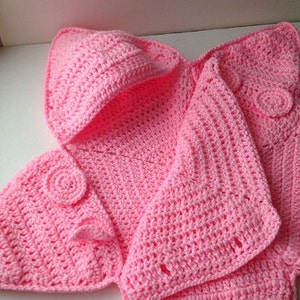 Virkat Baby Star Bunting Mönster PDF – Baby Bunting Väska – Stjärnsjal med huva – Nyfödd – Direktnedladdning bild 15