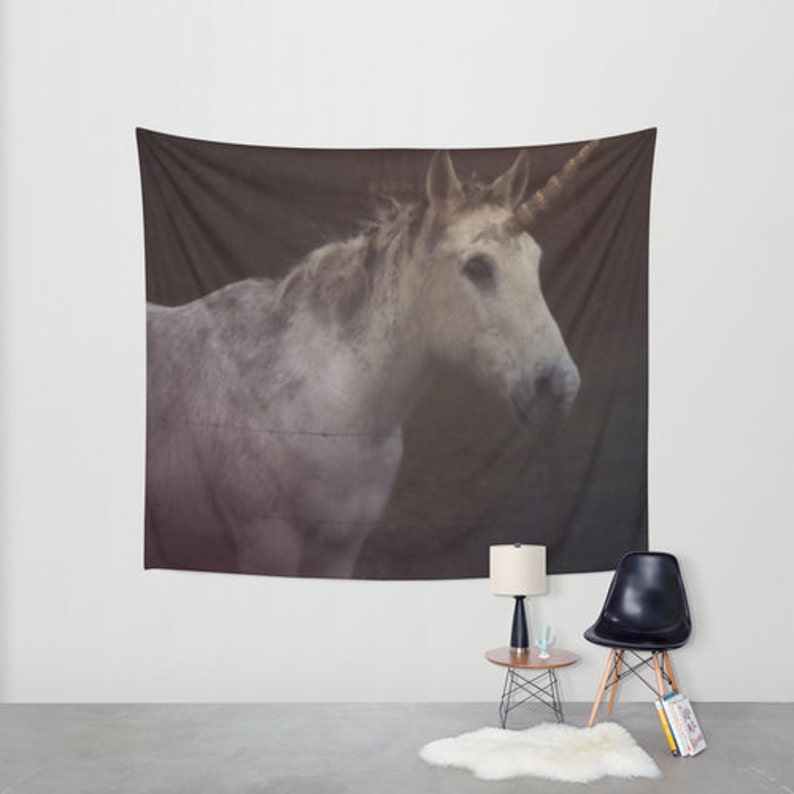 Unicorn Hanging Tapestry Wall Tapestry Unicorn Photography Etsy