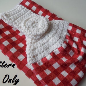 Pattern - Crochet Towel Topper Pattern - Crochet Pattern - Towel Topper - Instant Download