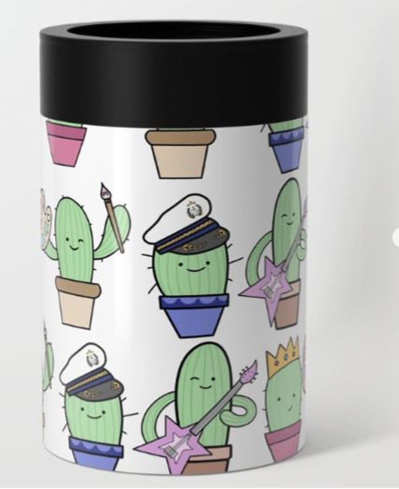 Creative Cactus Can Cooler 12 oz Can Cooler Made to Order Etsy