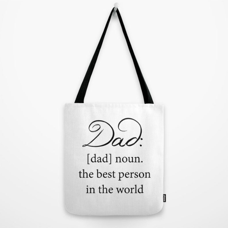 Dad Tote Bag Book Bag Carry All Bag Dad Definition Etsy