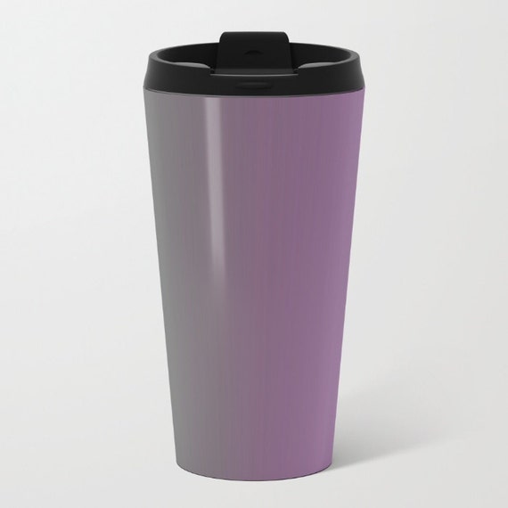 purple travel coffee mug