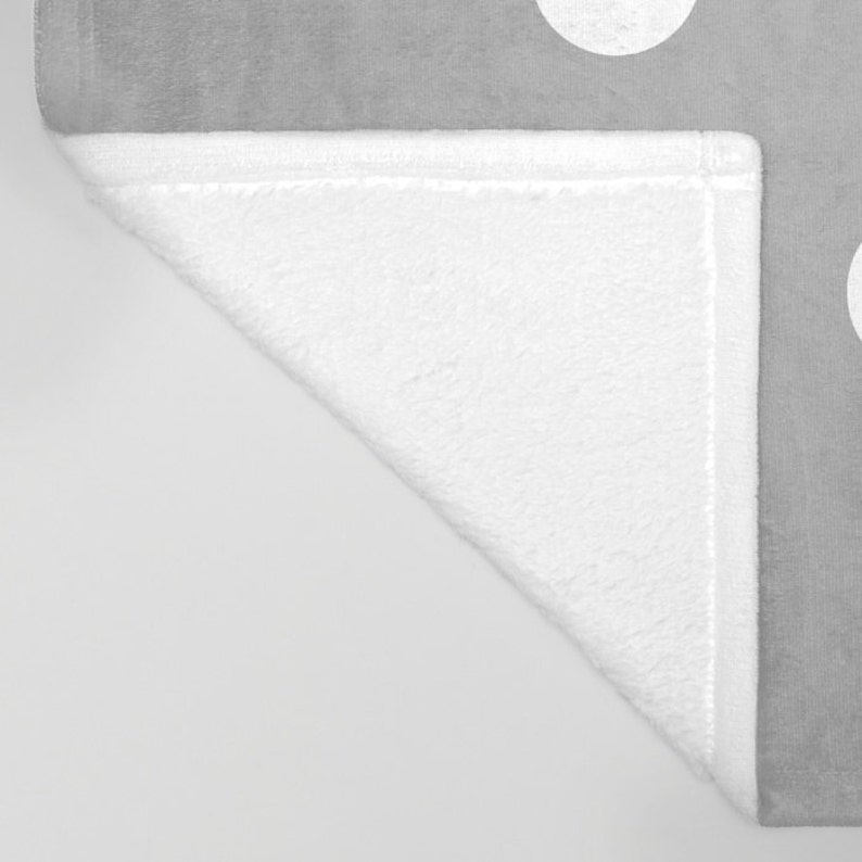 Grey Fleece Throw Blanket Bedding Polka Dot Throw Blanket Etsy