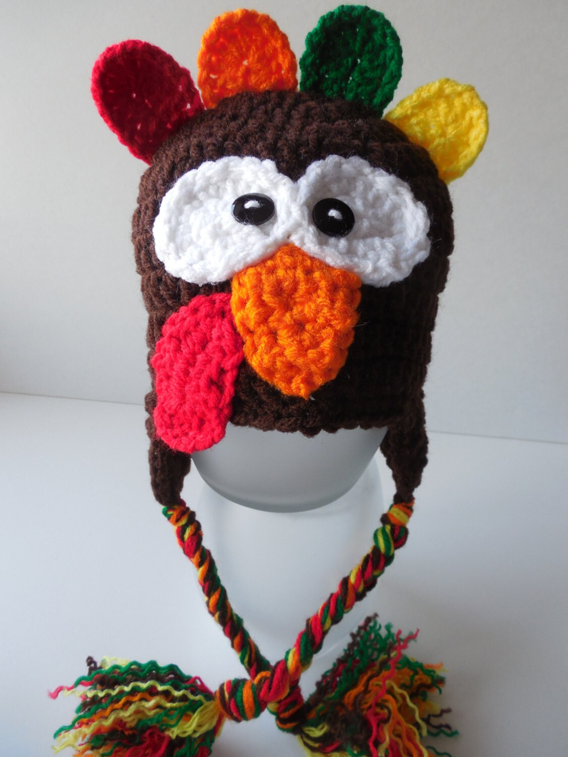 Turkey Hat Earflap Turkey Hat Handmade Crochet Adult Etsy