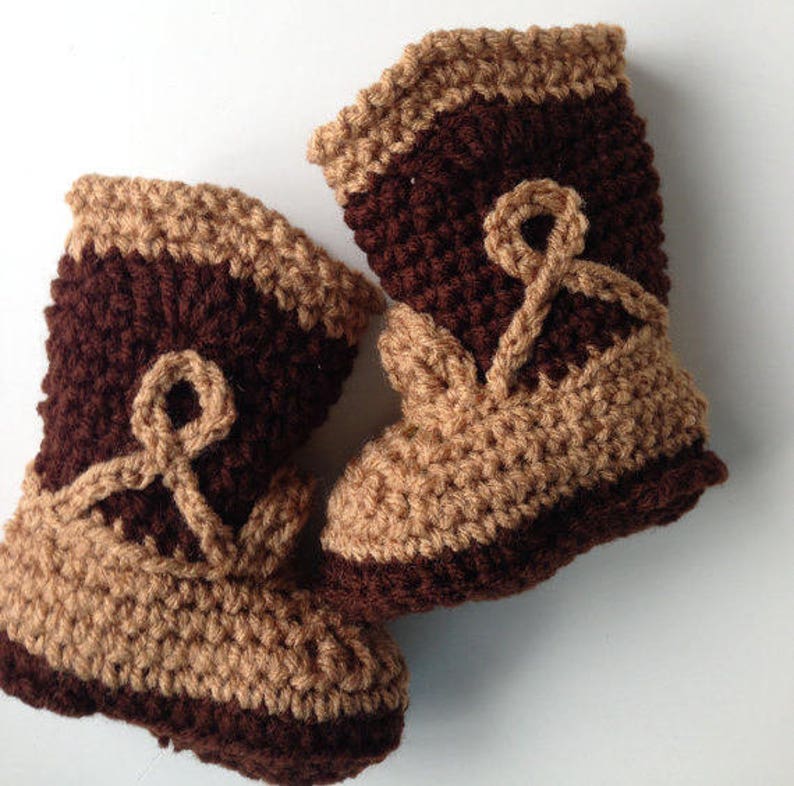 Pattern Crochet Baby Cowboy Booties Pattern Cowboy Baby Booties Crochet Pattern Instant Download image 5