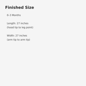 Virkat Baby Star Bunting Mönster PDF – Baby Bunting Väska – Stjärnsjal med huva – Nyfödd – Direktnedladdning bild 4