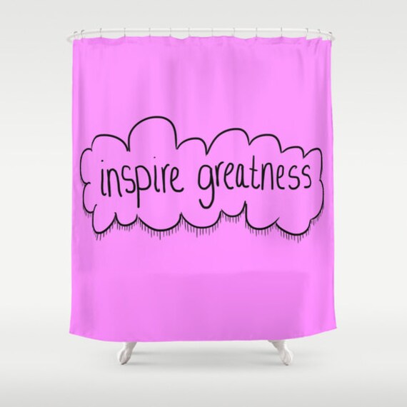 Items similar to Shower Curtain Inspire Greatness Shower Curtain