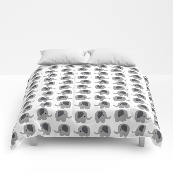 Elephant Comforter Bed Cover Bedding King Queen Full