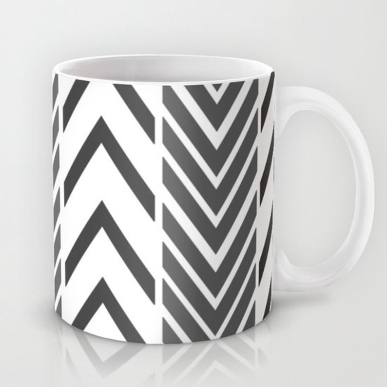 coffee mug black and white