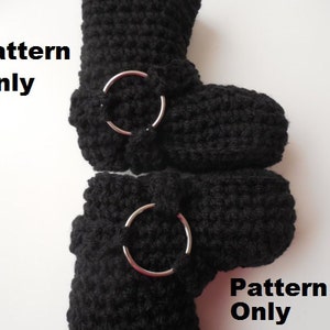 Pattern - Crochet Baby Biker Booties Pattern - Biker Baby Booties - Crochet Pattern -  Instant Download