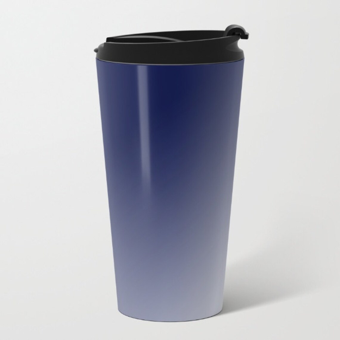 Blue To White Travel Mug Metal Coffee Travel Mug Blue Etsy