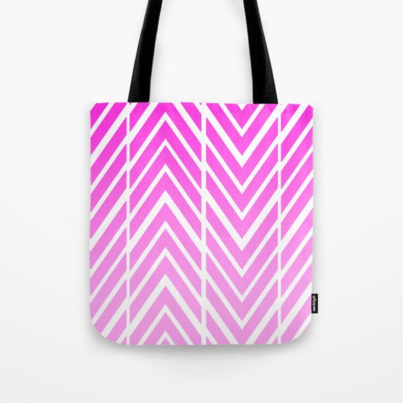 Pink Beach Bag Book Bag Tote Bag Grocery Bag Pink and | Etsy