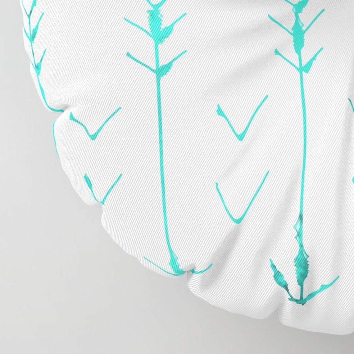 Teal Arrow Floor Pillows Hand Drawn Arrows Round or Square Etsy