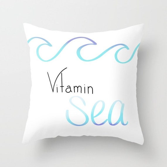 Vitamin Sea Throw Pillow Sofa Pillow Throw Pillow | Etsy