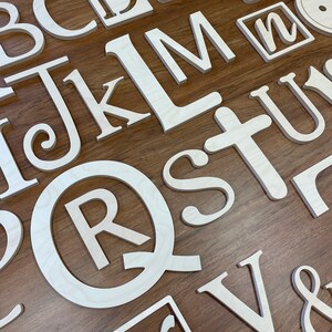 Wooden Alphabet Letters Set, Nursery Decor Wall Letters - PAINTED ...