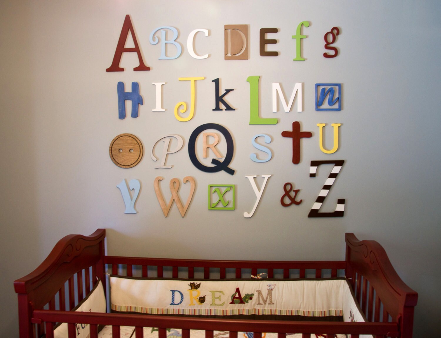 Buy Wooden Beadboard Alphabet Beltorian Letters, Paintable Wall Decor