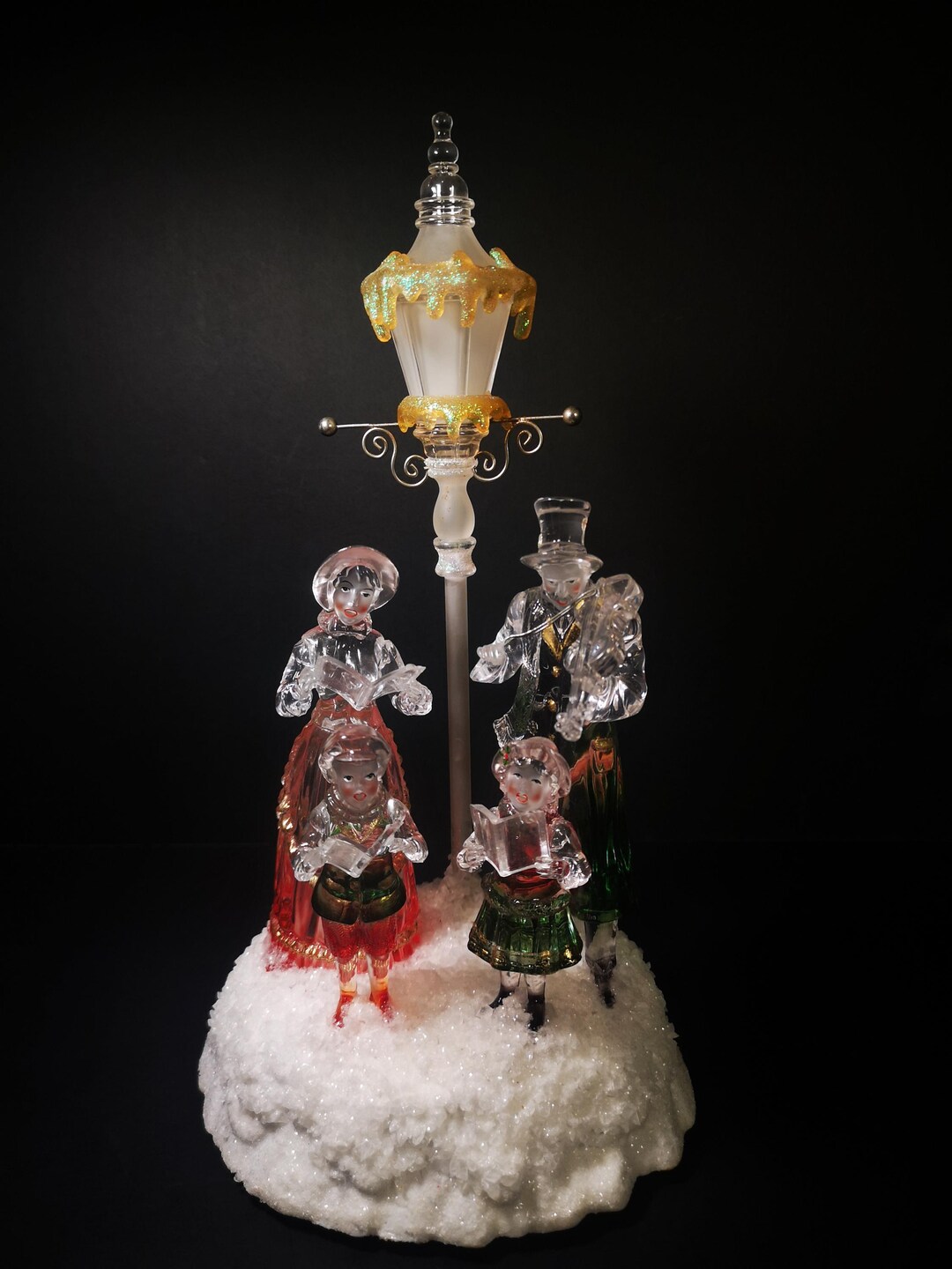 Heritage Mint Caroling We Go Acrylic Ice Sculpture Light Box Christmas ...