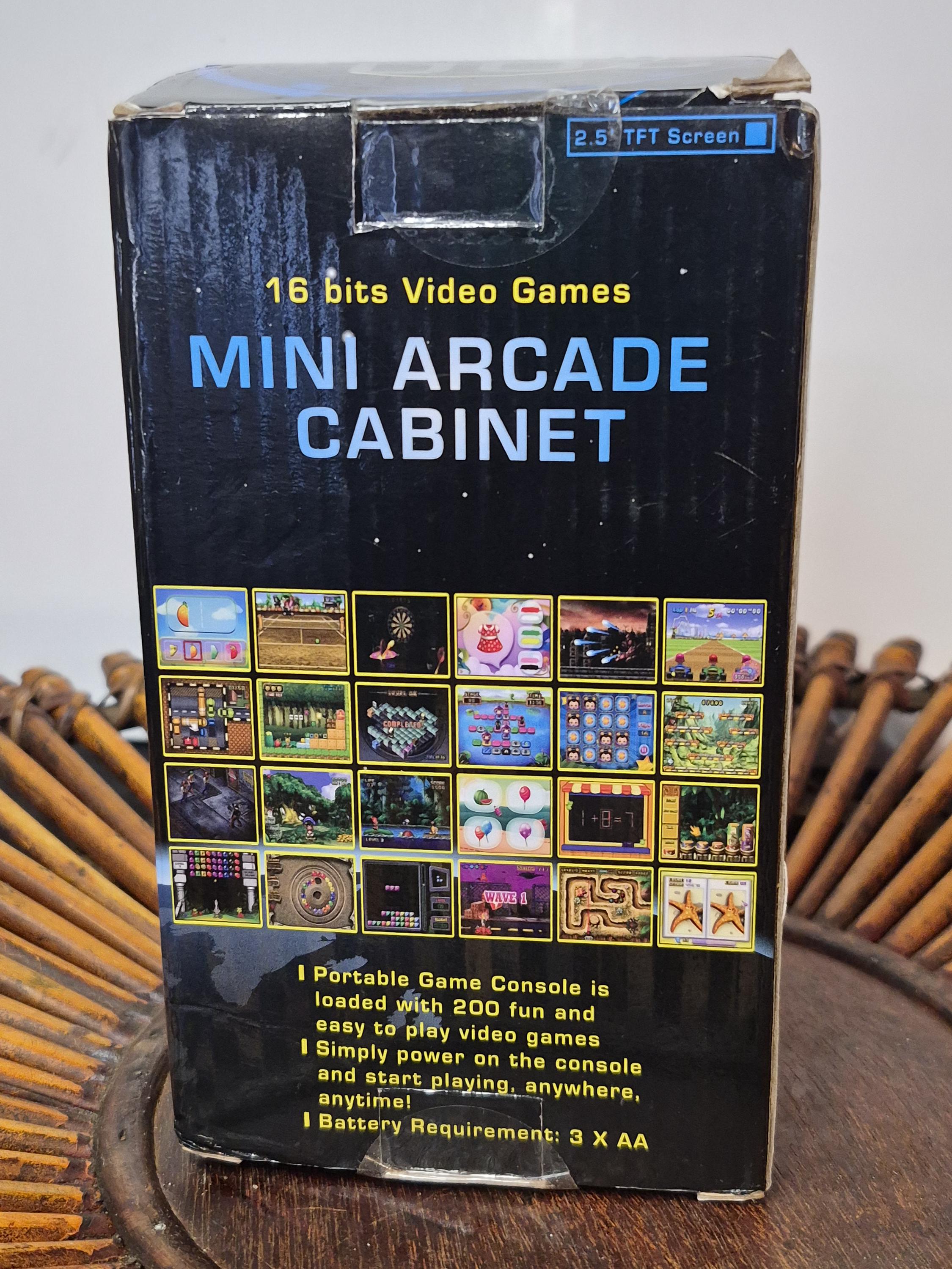Portable 16 Bit Mini Arcade Cabinet Retro Video Game Console Handheld ...