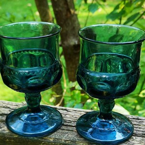 s-l400.jpg Set of 3 Mid Century Modern Pedestal Drinking Glasses Goblets \