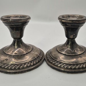 Sterling Weighted Candlestick - Etsy
