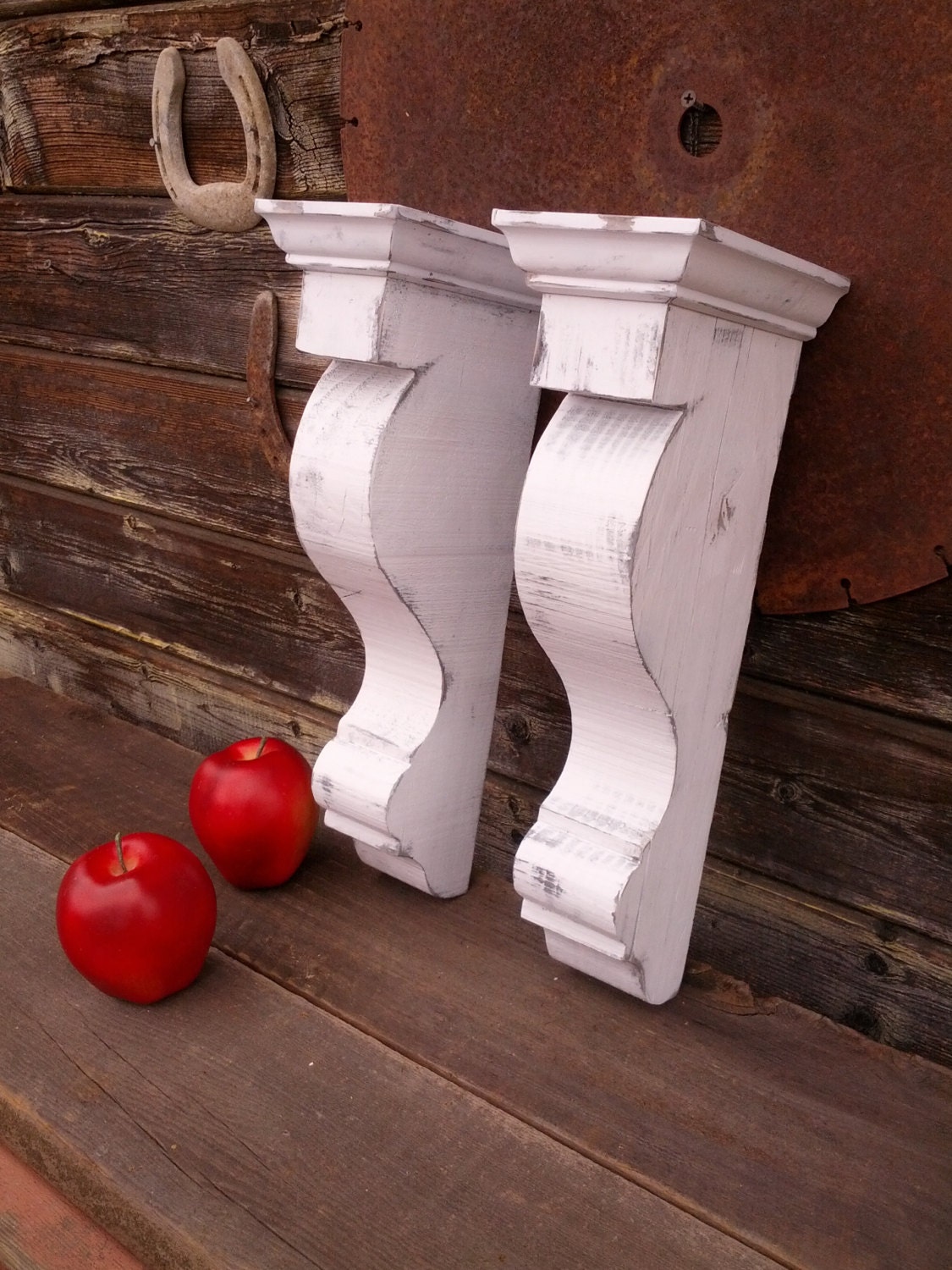 Corbels-(G) 69.00./Pair (2), Vintage look, 3-3/4”W x 6”D  x  15”H