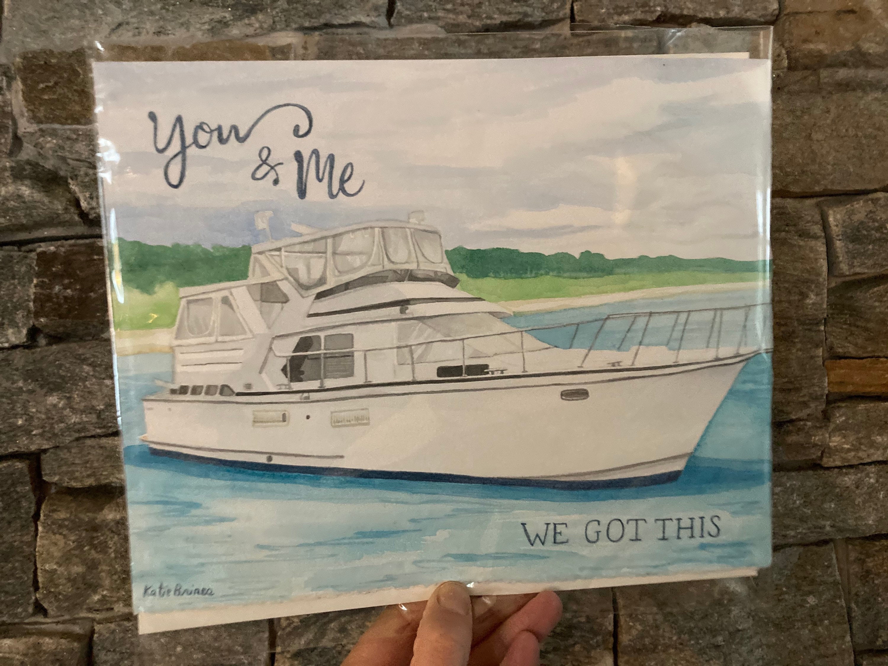 Custom Boat Painting Etsy