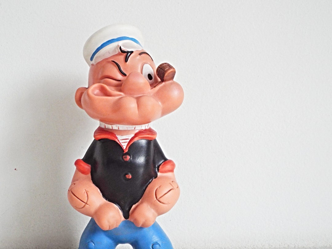Vintage Soft Plastic Popeye Squeaky Kids Toys Vinyl Toy Etsy