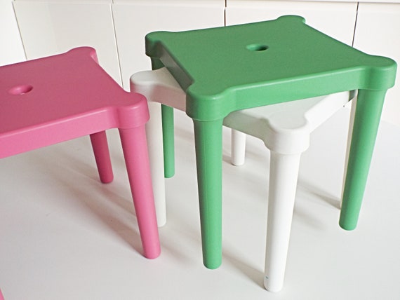 Bulk Uit zoogdier Vintage Kids Furniture Small Table Chair Stool IKEA Utter - Etsy